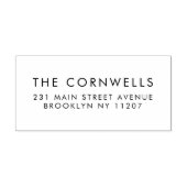 シンプルウェディング日付を保存ファミリー差出人住所 セルフインキングスタンプ (デザイン)