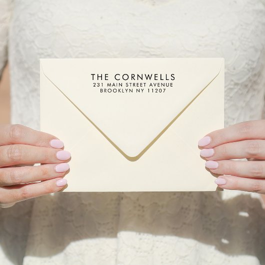 シンプルウェディング日付を保存ファミリー差出人住所 ラバースタンプ