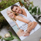 シンプルウェディング日付写真写真の保存 セーブザデート