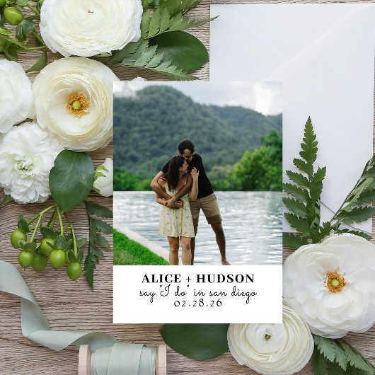 シンプルウェディング セーブザデート