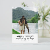 シンプルウェディング セーブザデート (スタンド正面)