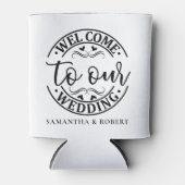 シンプルウェルカムウェディング 缶クーラー (正面)