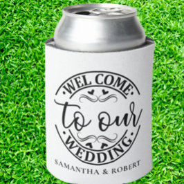 シンプルウェルカムウェディング 缶クーラー