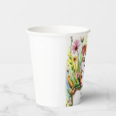 シンプルウォーターカラーハムスター誕生日 紙コップ (右)