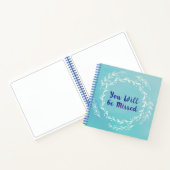 シンプルウォーターカラーブルーリタイアメントパーティー ノートブック (内部)