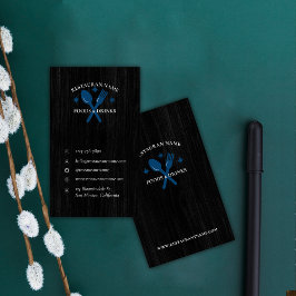 シンプルウッドテクスチャレストランロ素朴ゴカスタム 名刺