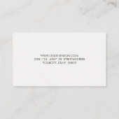 シンプルウッドミニマルプロフェッショナル設計者 名刺 (裏面)