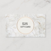 シンプルウッド$25割引ギフトカード 名刺 (正面)