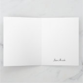 シンプルウミガメ折り畳み感謝 サンキューカード (内部)