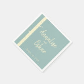 シンプルエグシェルブルー樺の木結婚ズテーブルナプキン スタンダードカクテルナプキン (角)