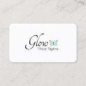 シンプルエステティシャン美しいスパロゴ 名刺 (正面)