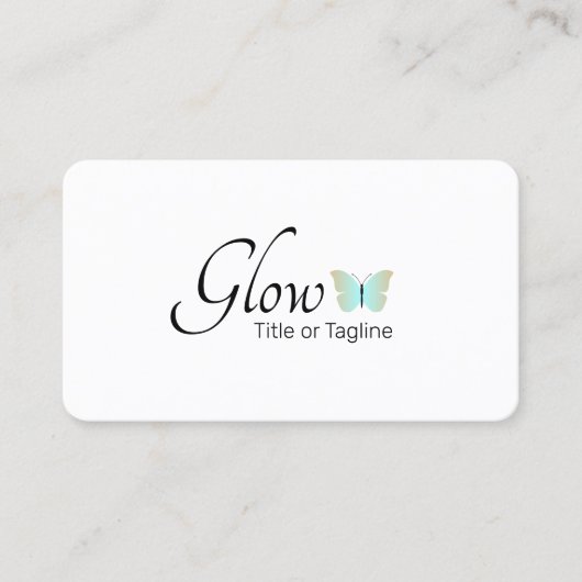 シンプルエステティシャン美しいスパロゴ 名刺 (正面)