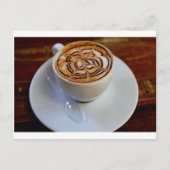 シンプルエスプレッソカップ&ソーサーユニークデザイン ポストカード (正面)