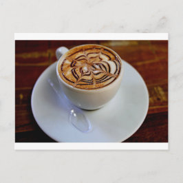 シンプルエスプレッソカップ&ソーサーユニークデザイン ポストカード