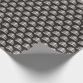 シンプルエバモダンーグリーンブラック包装紙転が ラッピングペーパー (角)