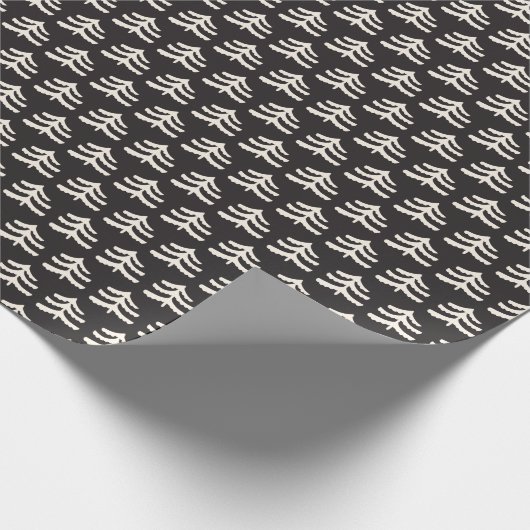 シンプルエバモダンーグリーンブラック包装紙転が ラッピングペーパー (角)