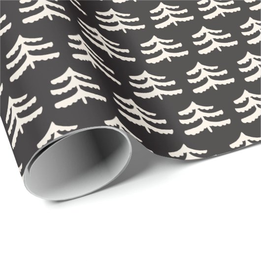 シンプルエバモダンーグリーンブラック包装紙転が ラッピングペーパー (ロールコーナー)