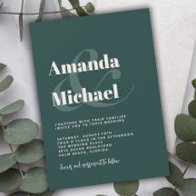 シンプルエメラルドグモダンリーミニマル結婚リスト