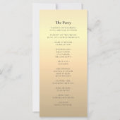 シンプルエメラルドグリーン結婚式 プログラム (裏面)