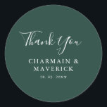 シンプルエメラルド白文字結婚ズ ラウンドシール<br><div class="desc">エメラルドエレガントホワイト文字のシンプルラウンドステッカーを使用し結婚て結婚、お客様のディテクラシックルにtouchを追加する。エメラルドの豊かな背景と鮮明な白い文字を特徴とし、このシールは結婚式招待状のシーリング飾、お気に入りボックス、または任意のアイテムに個人touchを追加する結婚のに最適である。ミニマルでありながら時代を超越したデザインは、クラシックから結婚テーマまで、あらゆる製品を補完しモダンている。各円形ステッカーは接着剤で高品質作られ、必要な取り外し簡単でありながら確実に貼り付けらもしれる。名前カスタマイズ付き、結婚式の日付、または特別な日をさらに記憶に残す短いメッセージ！控えめな美しいと洗練された詳細を鑑賞するカップルに最適。</div>