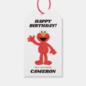 シンプルエルモ1歳の誕生日から ギフトタグ (正面)