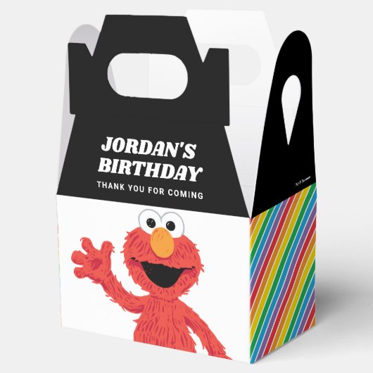 シンプルエルモ1歳の誕生日 フェイバーボックス (オープン)