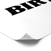 シンプルエルモ1歳の誕生日 ポスター (角)