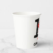 シンプルエルモ1歳の誕生日 紙コップ (右)