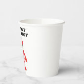 シンプルエルモ1歳の誕生日 紙コップ (左)