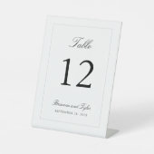 シンプルエレガクラシックントウェディングテーブル番号 台座サイン (正面)