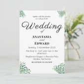 シンプルエレガクラシックントウェディング招待状 招待状 (スタンド正面)