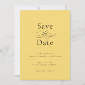 シンプルエレガミニマルントウェディングSave the Date 招待状 (正面)