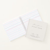 シンプルエレガモダンントウェディングゲストブック ノートブック (内部)