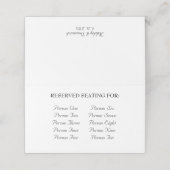 シンプルエレガモダンントウェディングゲストリストテーブル プレイスカード (外部開封)