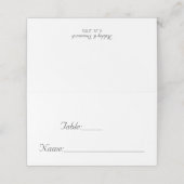 シンプルエレガモダンントウェディングテーブル番号 プレイスカード (外部開封)