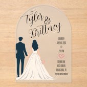 シンプルエレガンスアクリル結婚式招待状 アクリル招待状 (正面)