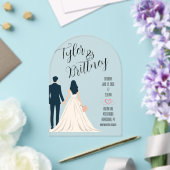 シンプルエレガンスアクリル結婚式招待状 アクリル招待状 (インサイチュ (ウェディング))