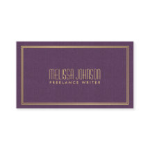 シンプルエレガンスアールデコスタイル紫/フェイク金ゴールド