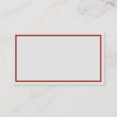 シンプルエレガンスコーラルブルゴーニュフローラウォーターカラー 名刺 (裏面)