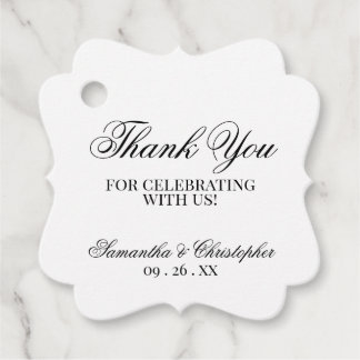 シンプルエレガンスサンキュー結婚ズ フェイバータグ