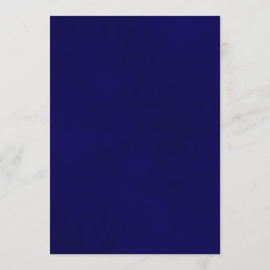 シンプルエレガンスネイビーブルー&ホワイト結婚ズメニュー メニュー (裏面)