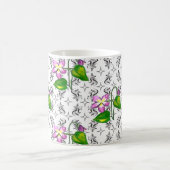 シンプルエレガンスハンブルバイオレット コーヒーマグカップ (中央)