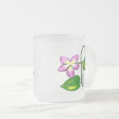 シンプルエレガンスハンブルバイオレット フロストグラスマグカップ (正面右)