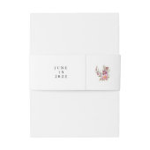 シンプルエレガンスフローラアンパサンド 招待状ベリーバンド (裏面例)