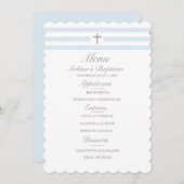 シンプルエレガンスボーイズバプティスメニュー メニュー (正面/裏面)