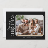 シンプルエレガンスメリークリスマスフォト シーズンカード (正面)