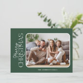 シンプルエレガンスメリークリスマスフォト シーズンカード (スタンド正面)