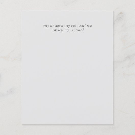 シンプルエレガンスモダンスクリプ結婚ト予算 (裏面)