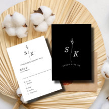 シンプルエレガンスリーフモノグラムシ結婚ック