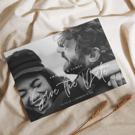 シンプルエレガンス予算スクリプト写真の保存日付 ポストカード